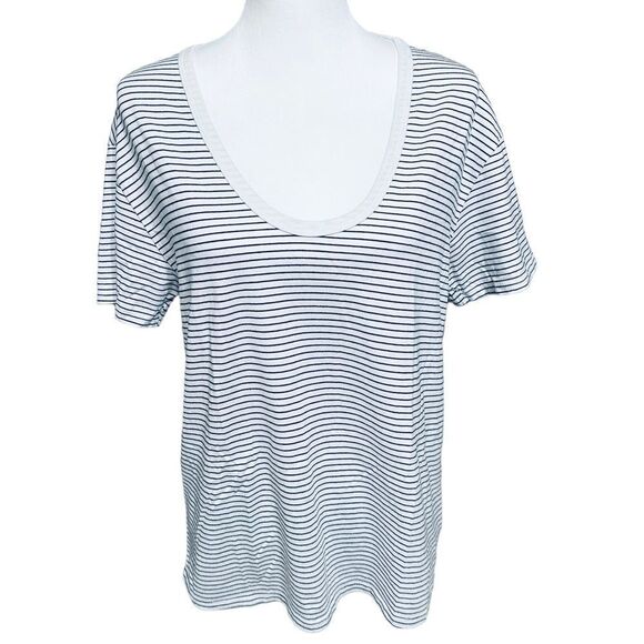 Adriano Goldschmied Striped T-Shirt Sz M - Picture 1 of 7
